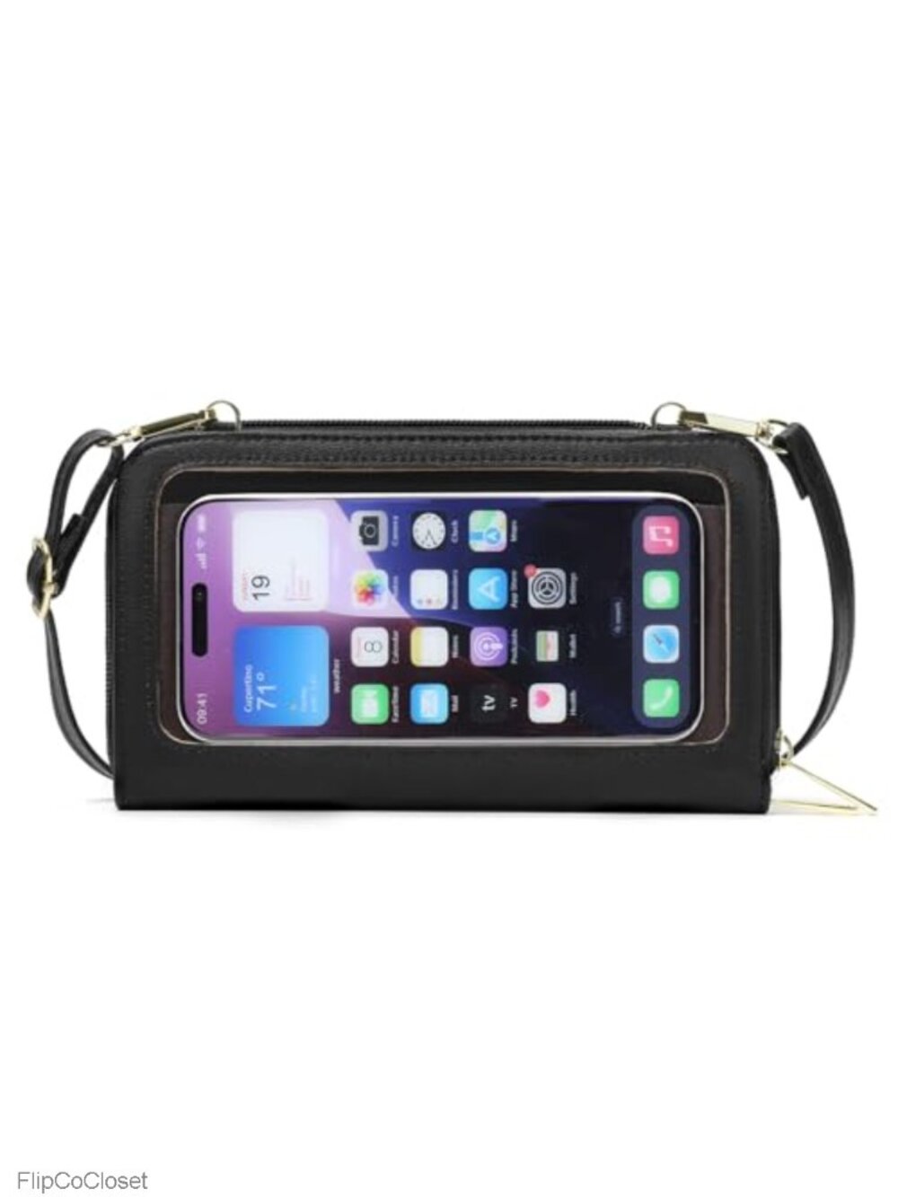 Women's Crossbody Wristlet Purse RFID Blocking Phone Wallet Faux Leather Travel